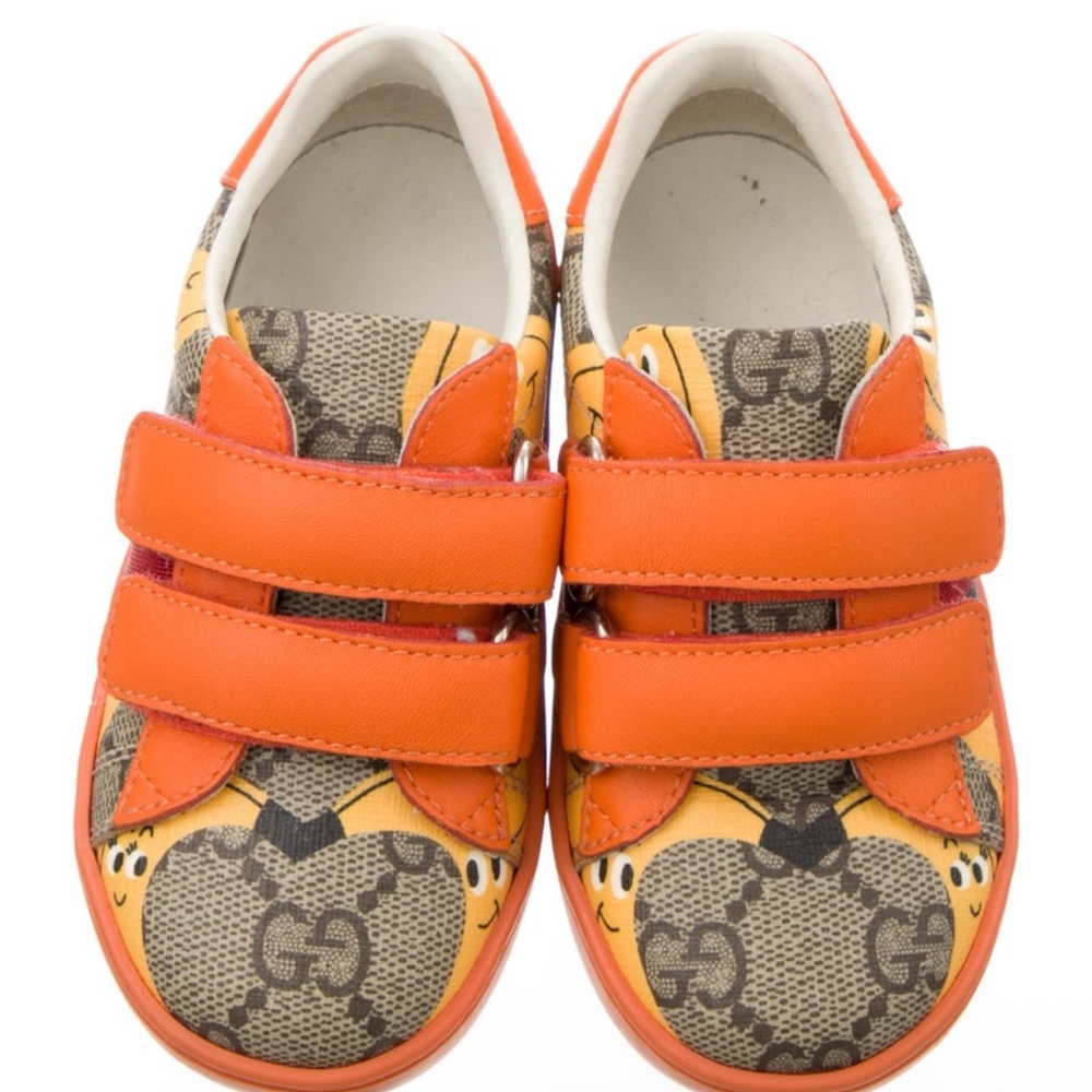 Gucci toddler Kids Vibrant Orange Sneakers